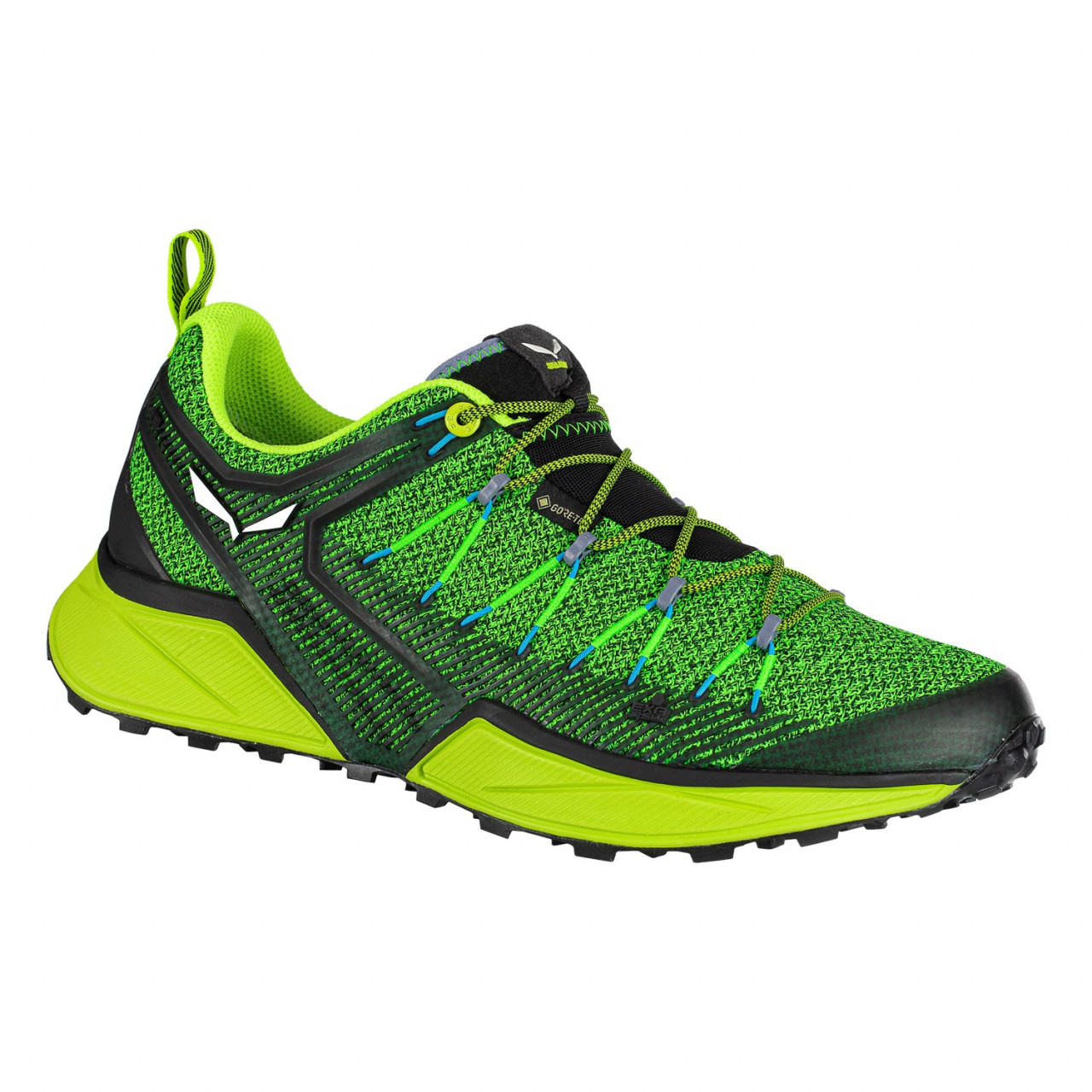 Zapatillas De Montaña Hombre Chile - Salewa Dropline GORE-TEX® - Verde/Negras/Azules - EJZQ-73295